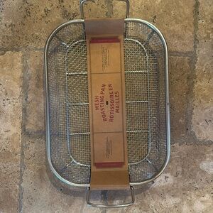 Williams Sonoma mesh roasting pan new.